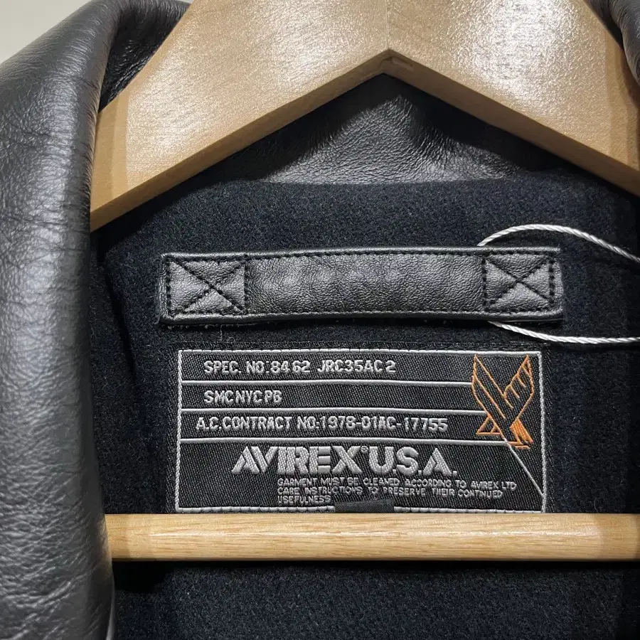 AVIREX Leather Car Coat