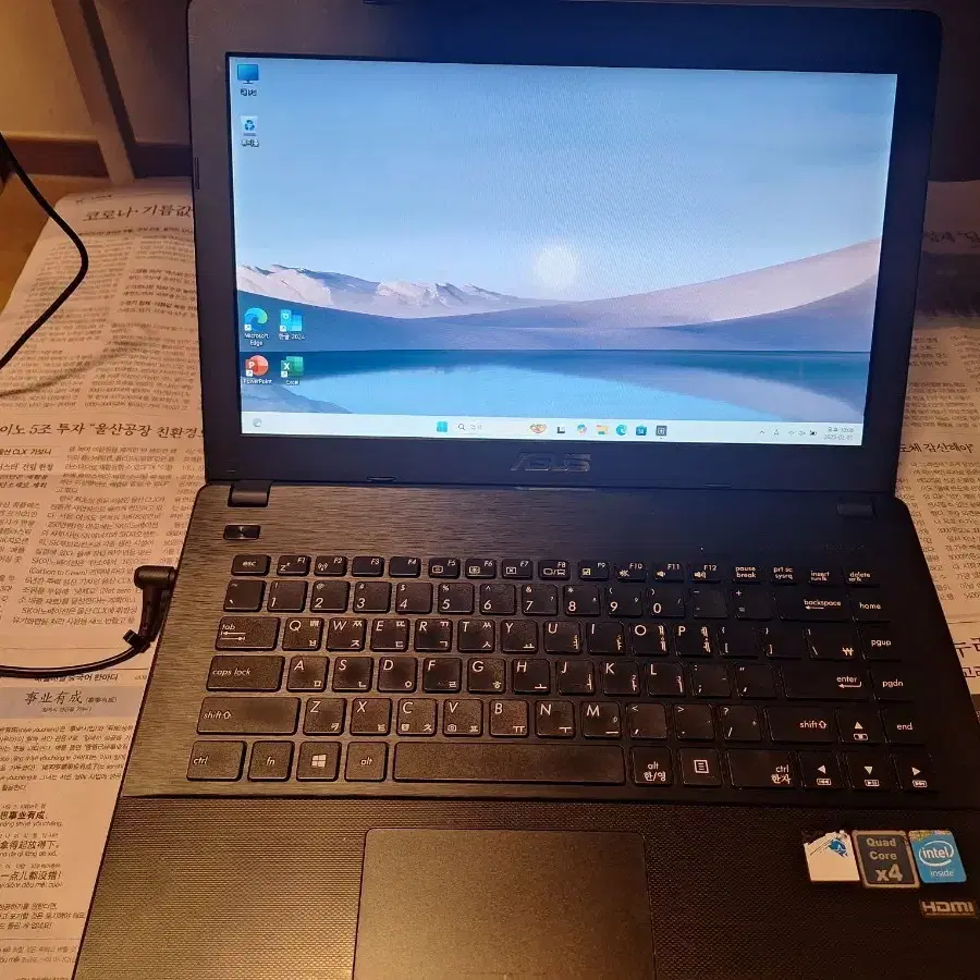 asus X451MA 노트북 정리합니다