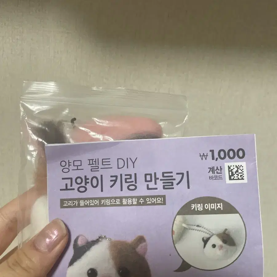 다이소 고양이 양모펠트 무료나눔