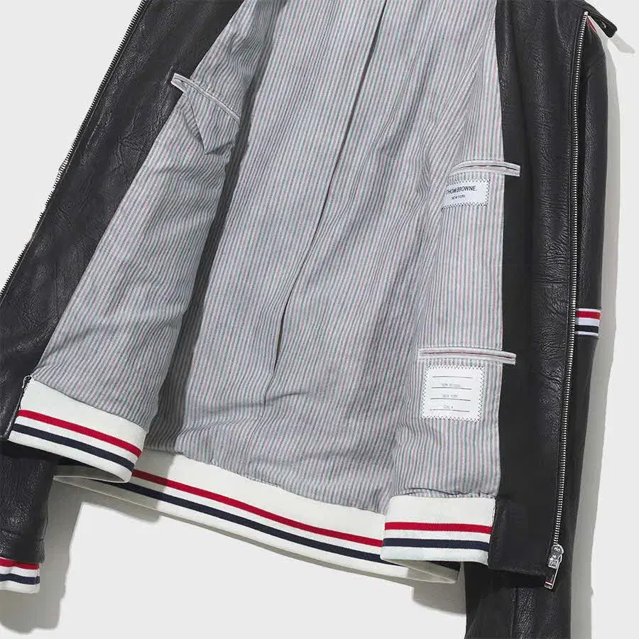 THOM BROWNE leather jacket