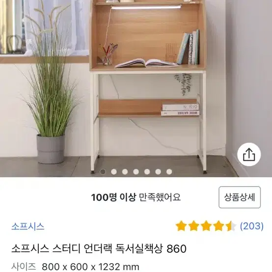 소프시스 독서실 책상