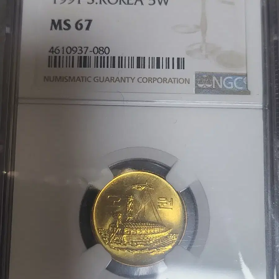 5원 동전 1981년 NGC 67등급