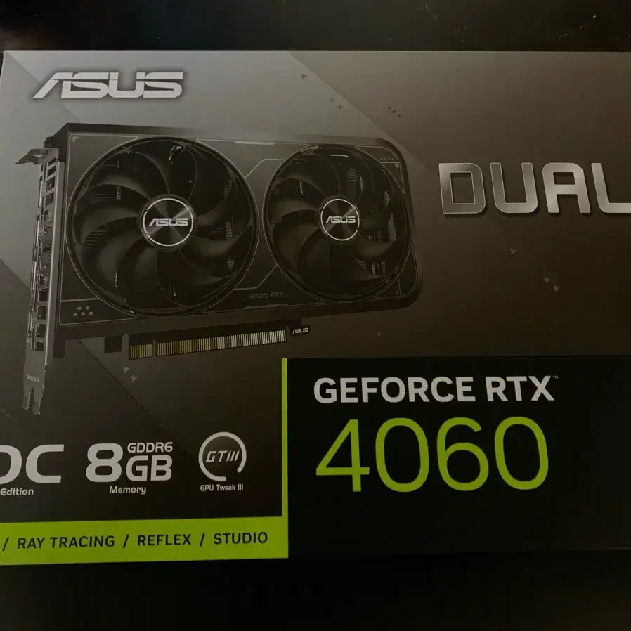 ASUS DUAL 지포스 RTX 4060 8GB 그래픽카드