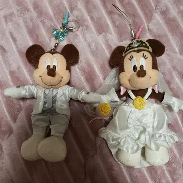 미키 & 미니 웨딩 인형 스트랩