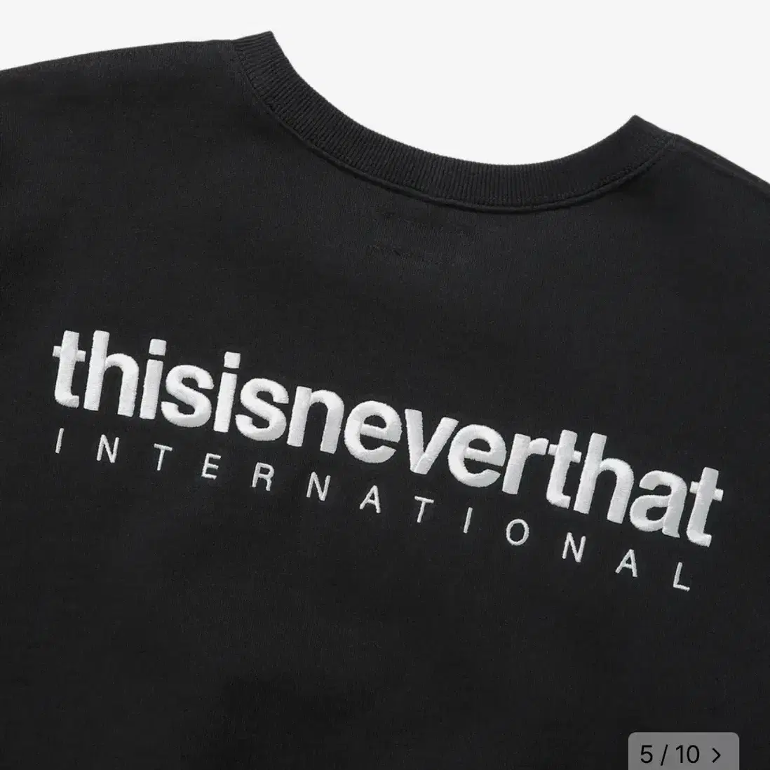 디스이즈네버댓 INTL. Logo Crewneck Black s사이즈