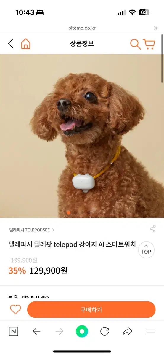 강아지 스마트워치 telepodsee