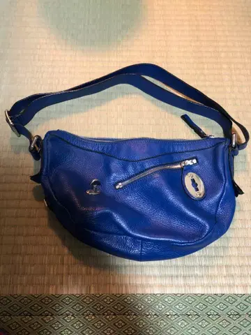 zanellato zanellato 파랑 가죽 바디백 지퍼 백