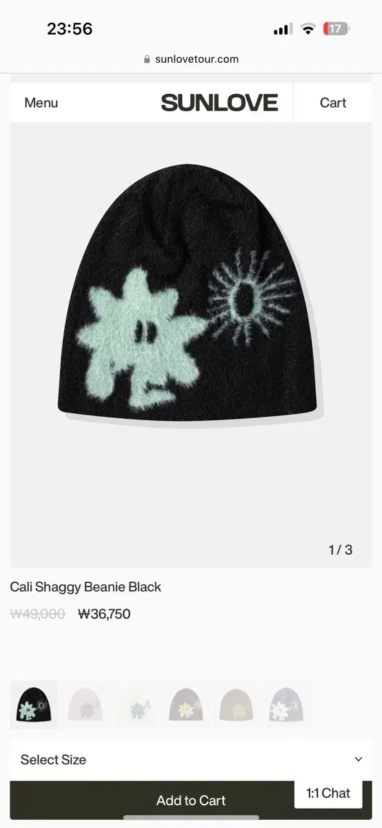 [ 썬러브 비니 / Sunlove ] Cali Shaggy Beanie