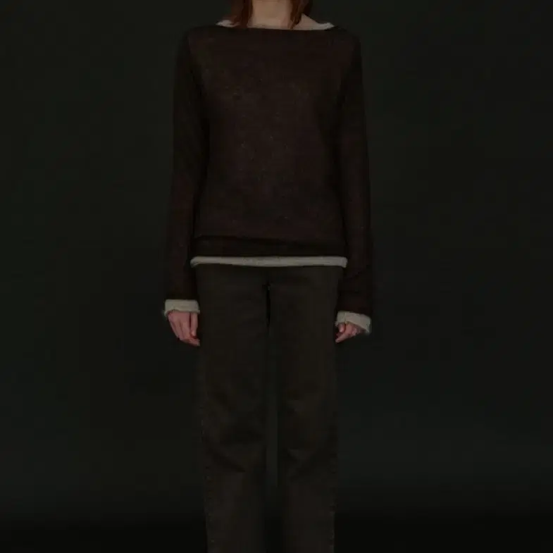 (새상품) 모이아 Moia mohair boatneck knit