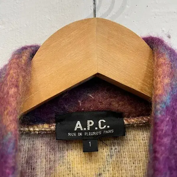 90s APC 아페쎄 아가일 울 자켓 Made In FRANCE 1996