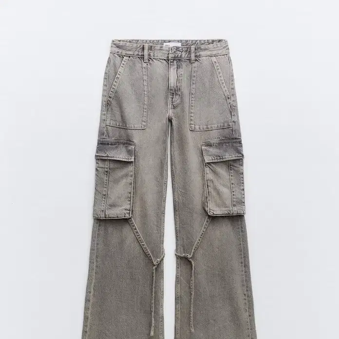 자라 카고 바지(TRF CARGO MID-RISE JEANS)