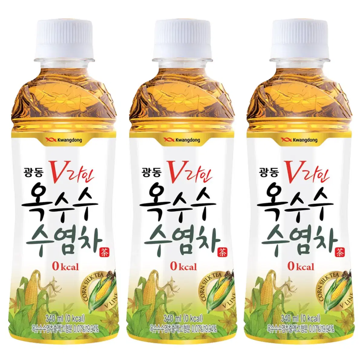 (무료배송) 광동 옥수수수염차 340ml, 20개, 1박스