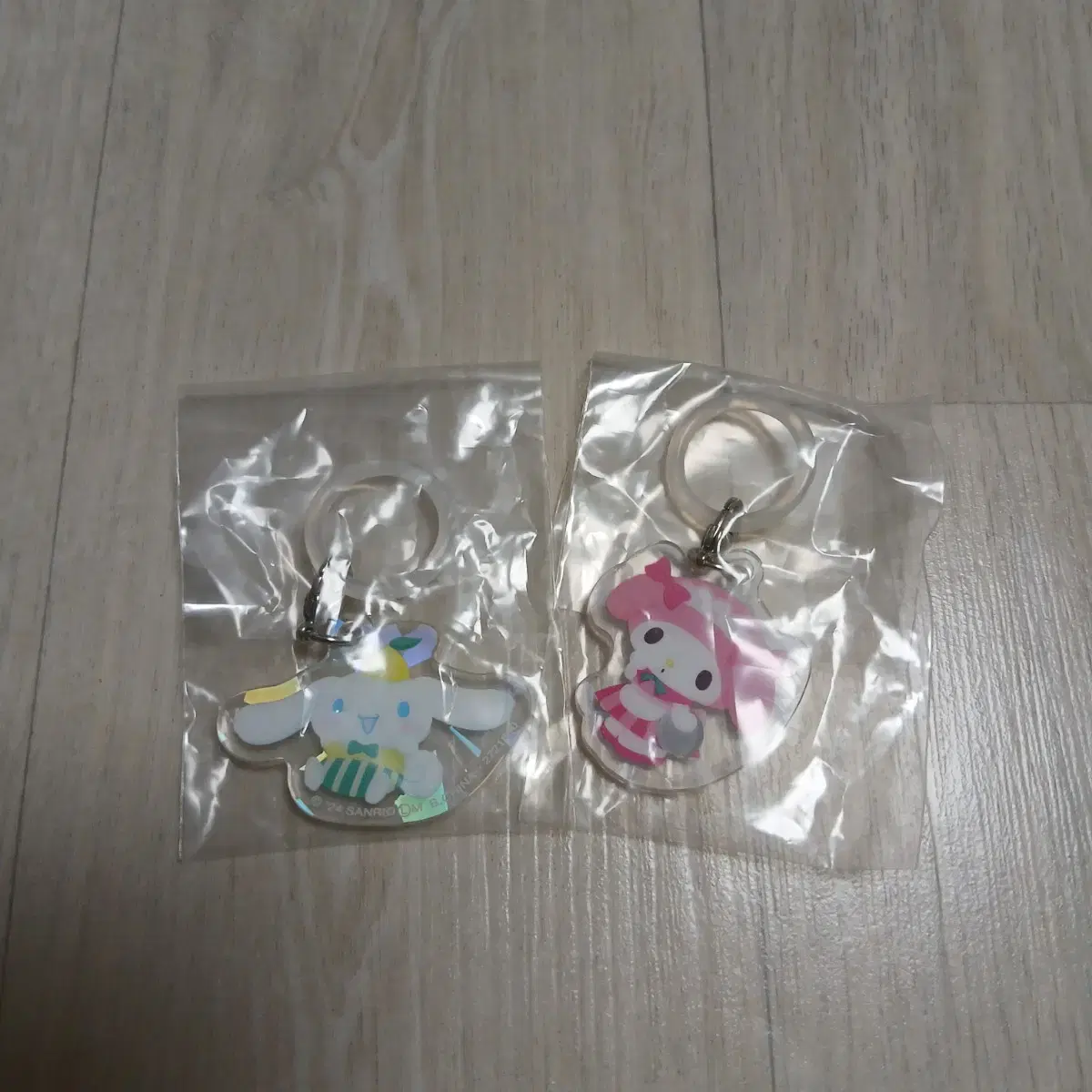 Sanrio Flat Mejiro Cinnamoroll My Melody keyring Gacha Figure