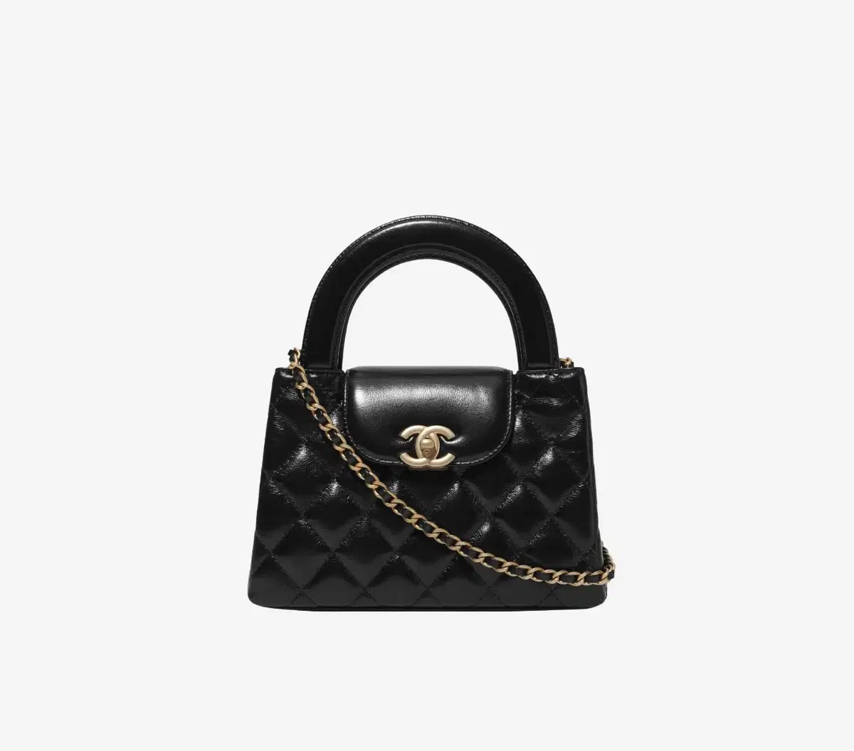 Chanel Mini Shopping Bag Shiny Aged Calf