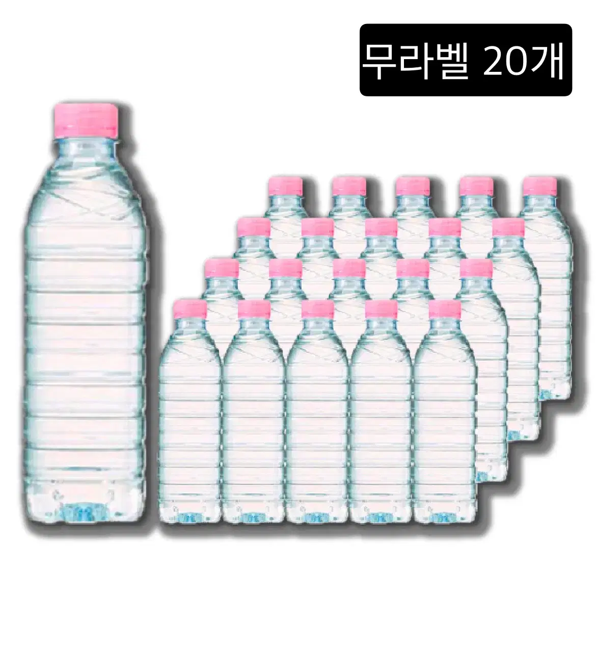 (무료배송) 크리스탈 생수 무라벨 500ml, 20개, 1박스