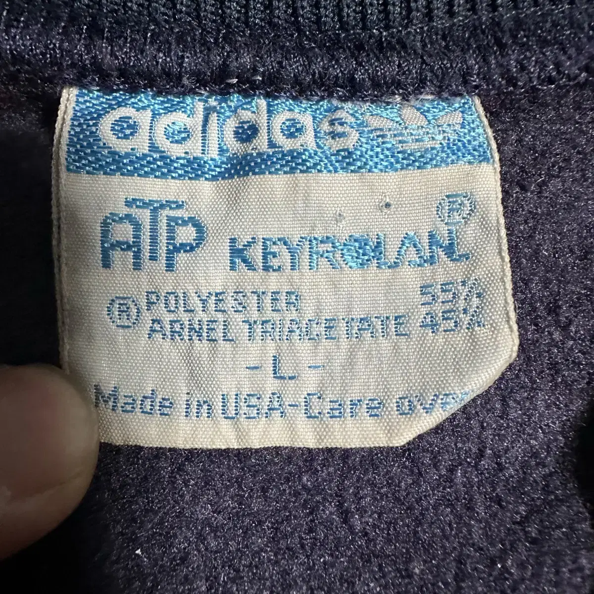 80s Adidas ATP KEYROLAN 네이비 트랙탑