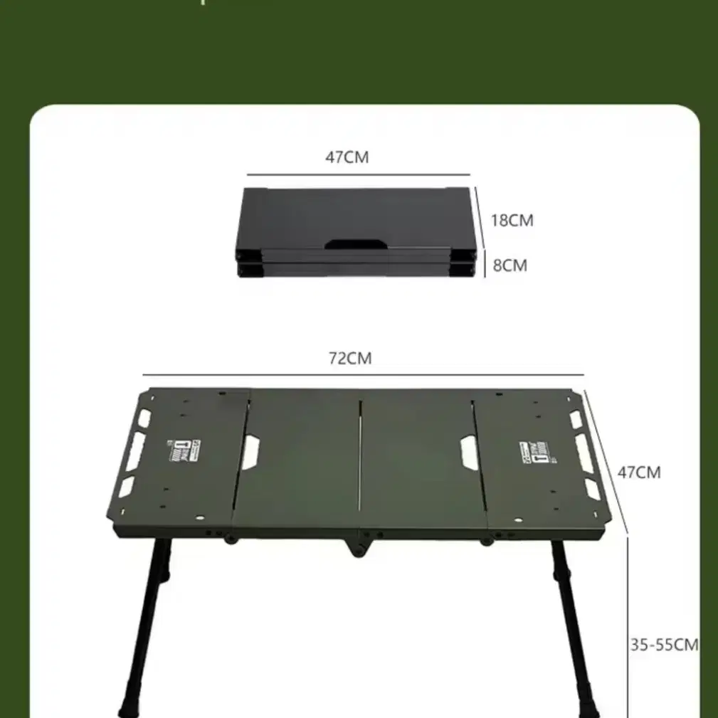 블랙,경량 휴대용 접이식 캠핑 테이블, 알루미늄 합금 테이블