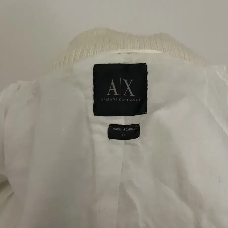 Armani Exchange white jacket