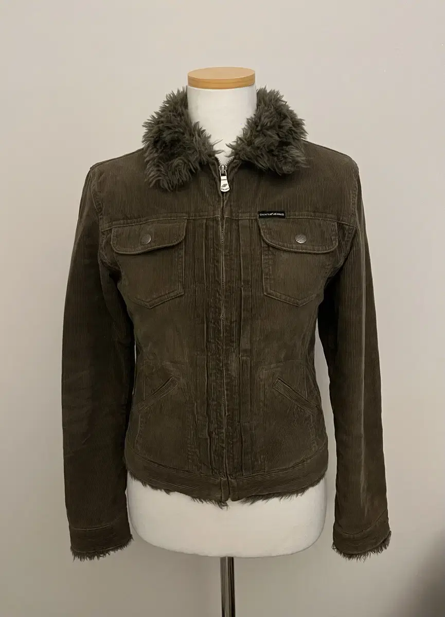 Dkny Khaki Corduroy Jacket