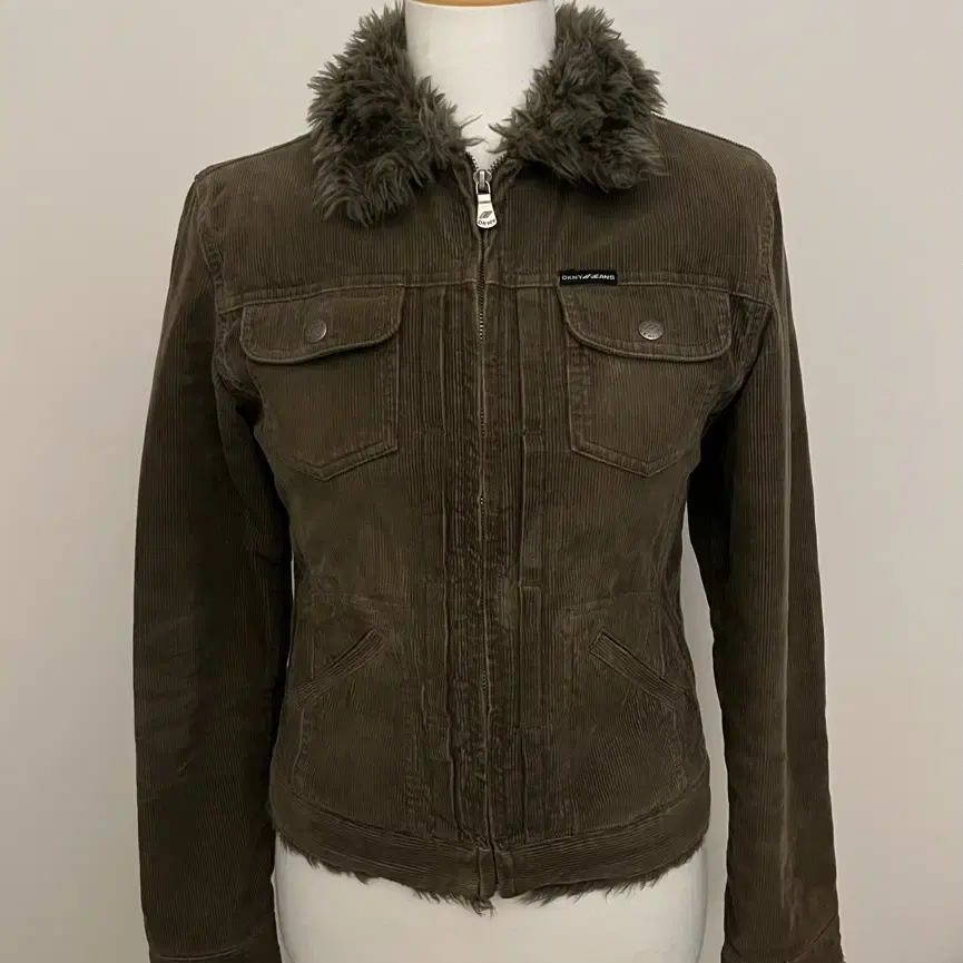 Dkny Khaki Corduroy Jacket