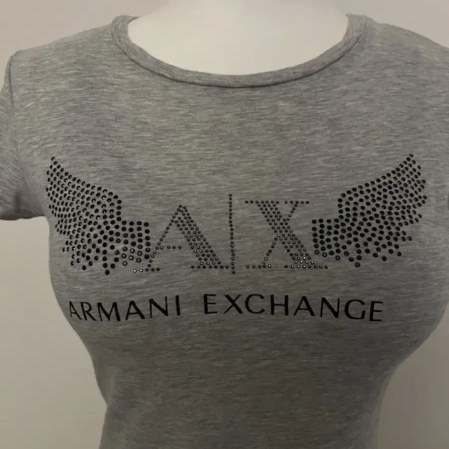 Armani Exchange Gray Spangle T-shirt