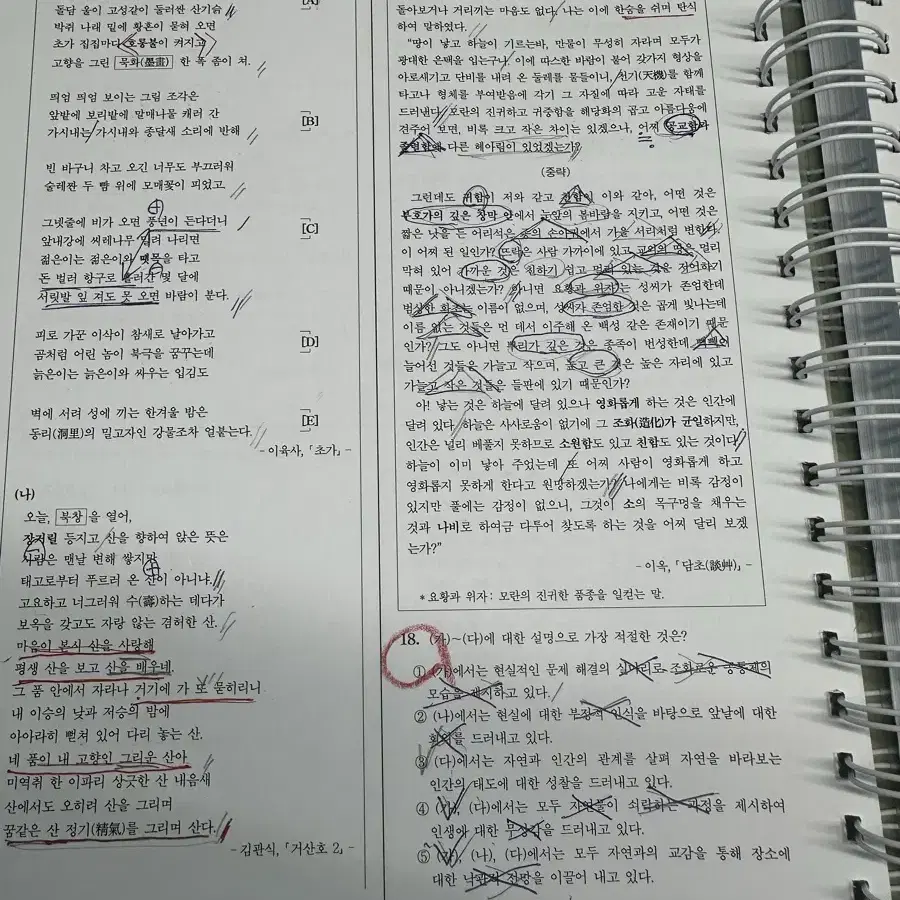 평가원 독서, 문학 기출문제집