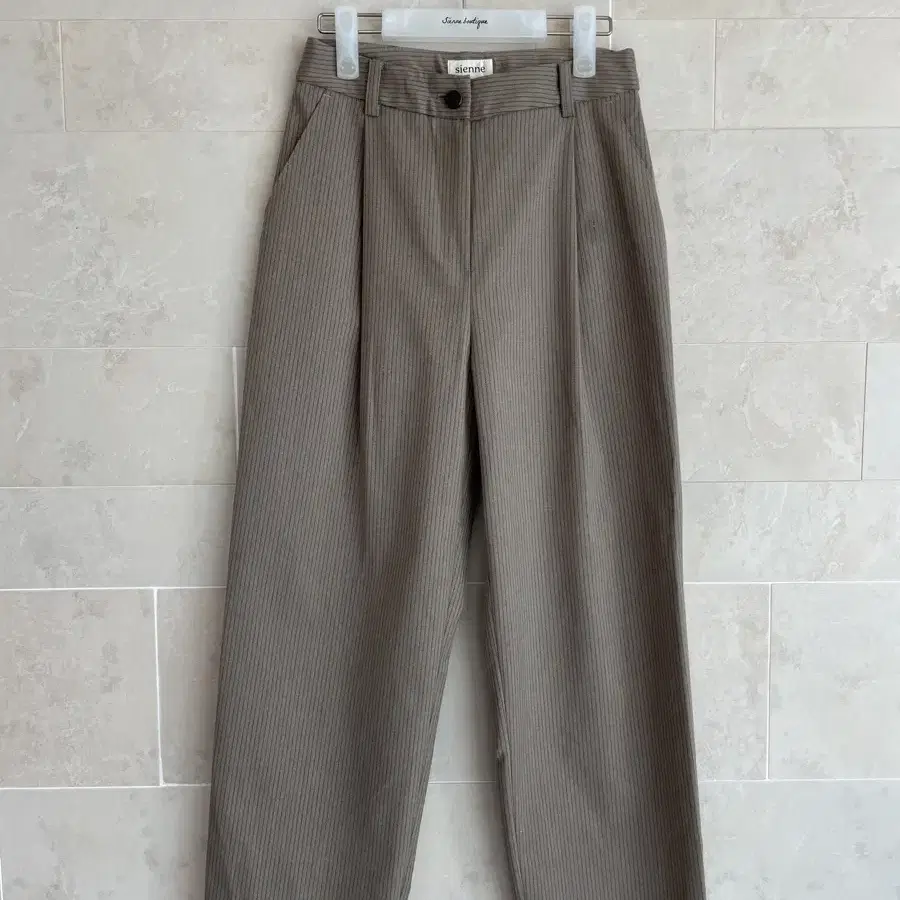 시엔느 Novu Stripe Pants_Beige S