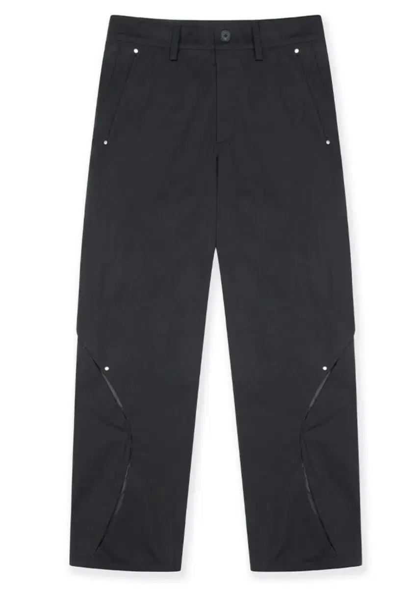 CIRCLE SLIT TROUSER [BLACK]