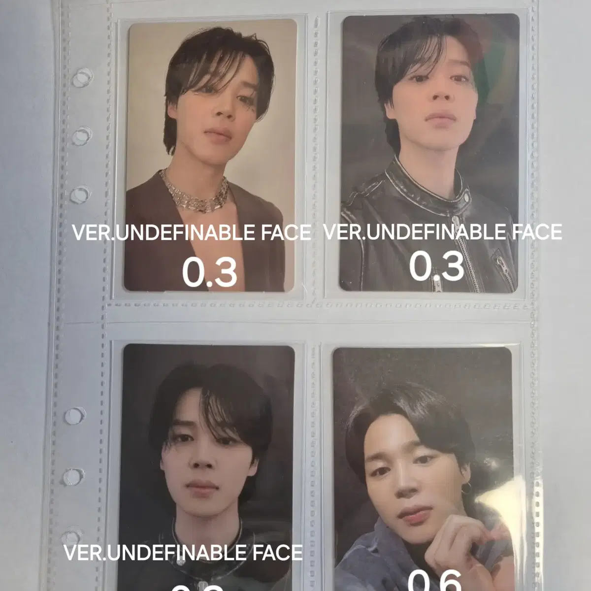 방탄 지민 페이스 face 뮤즈 muse 포카 양도