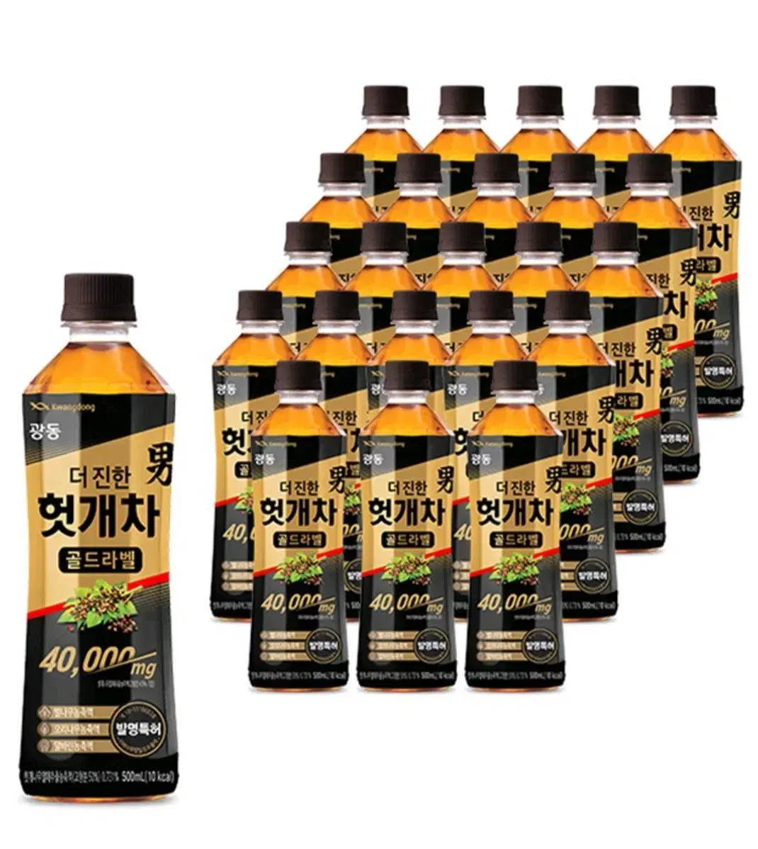 광동 더 진한 헛개차 골드라벨, 500ml, 24개