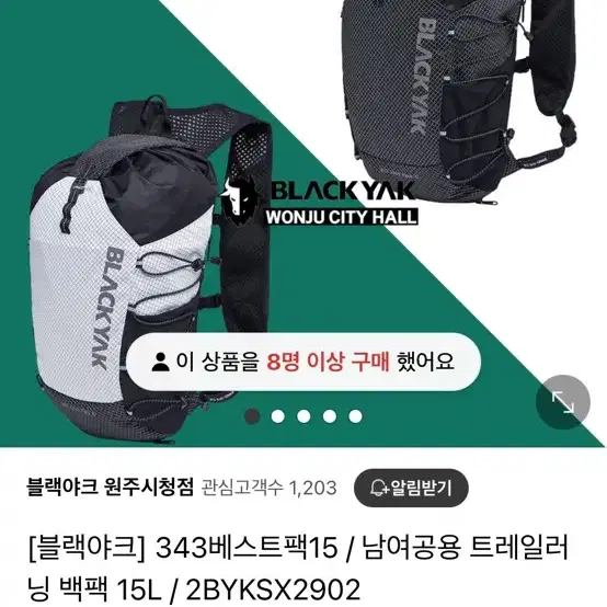 블랙야크 등산 가방