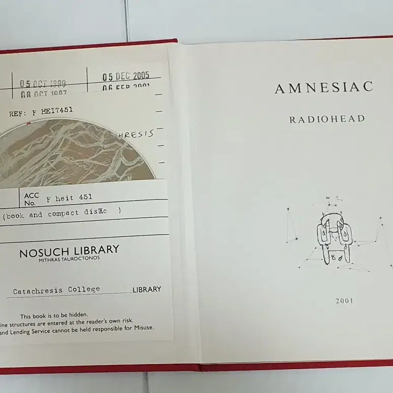 라디오헤드 Amnesiac Special Edition Book & CD