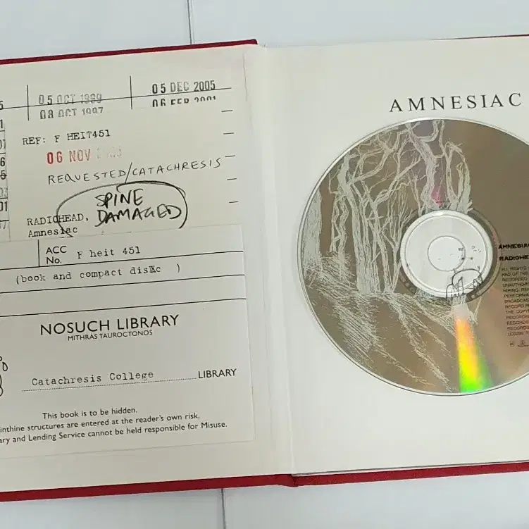 라디오헤드 Amnesiac Special Edition Book & CD