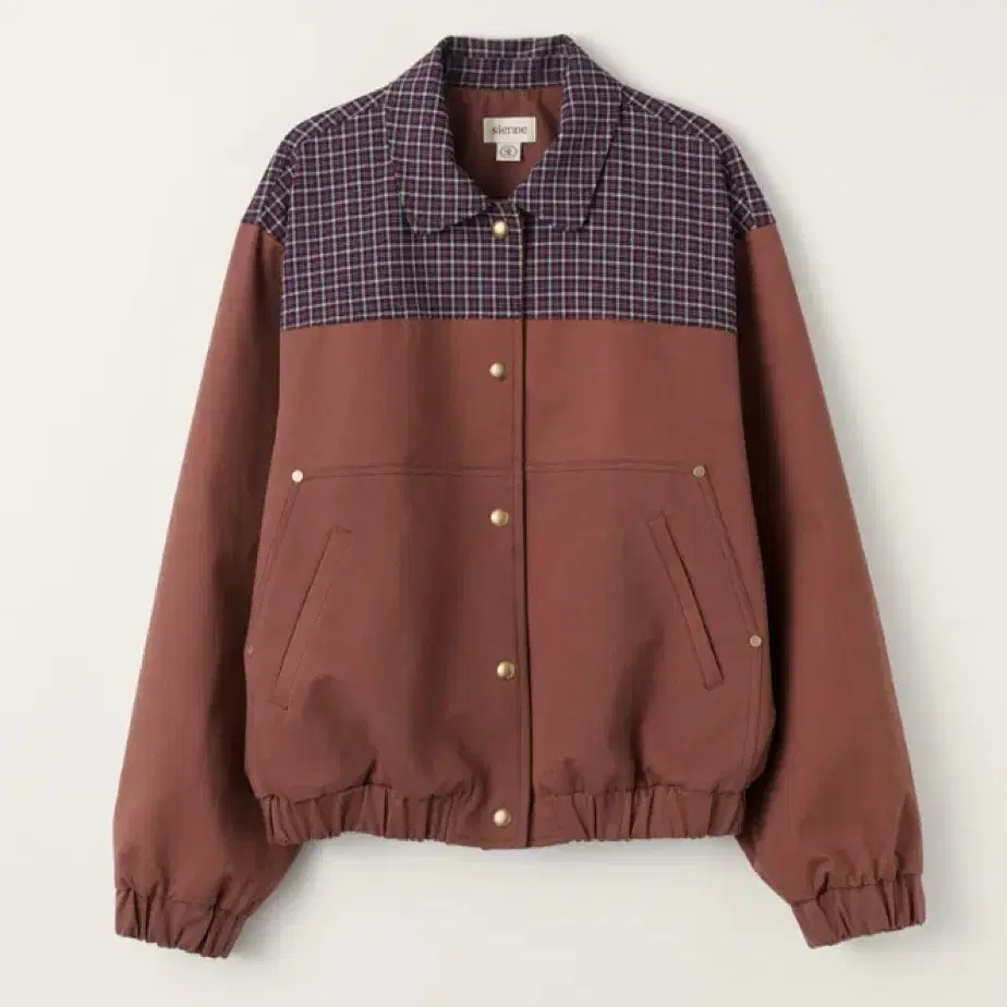 시엔느 자켓 (Brun Checked Bomber Jacket)