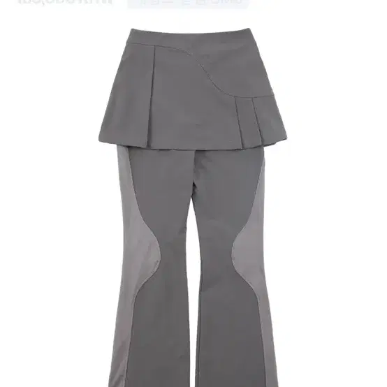 오호스 2-way Pleats Skirt Pants / Grey 팔아요