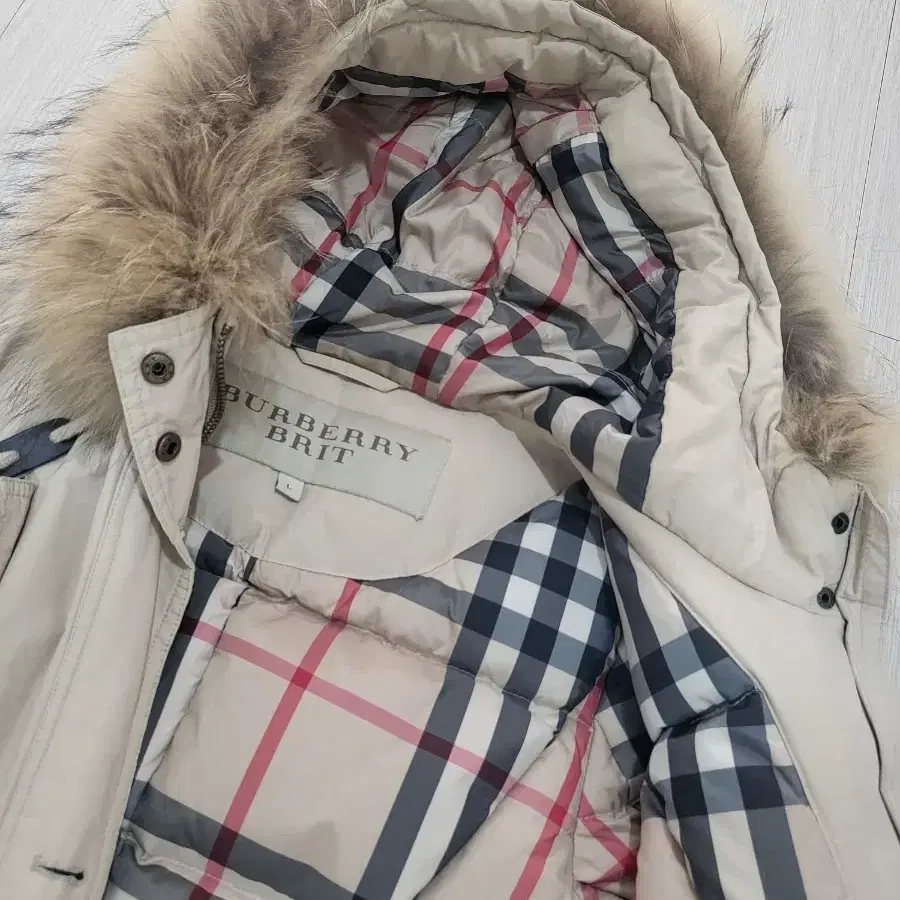 Burberry 여성 정품 버버리 구스다운 후드 패딩