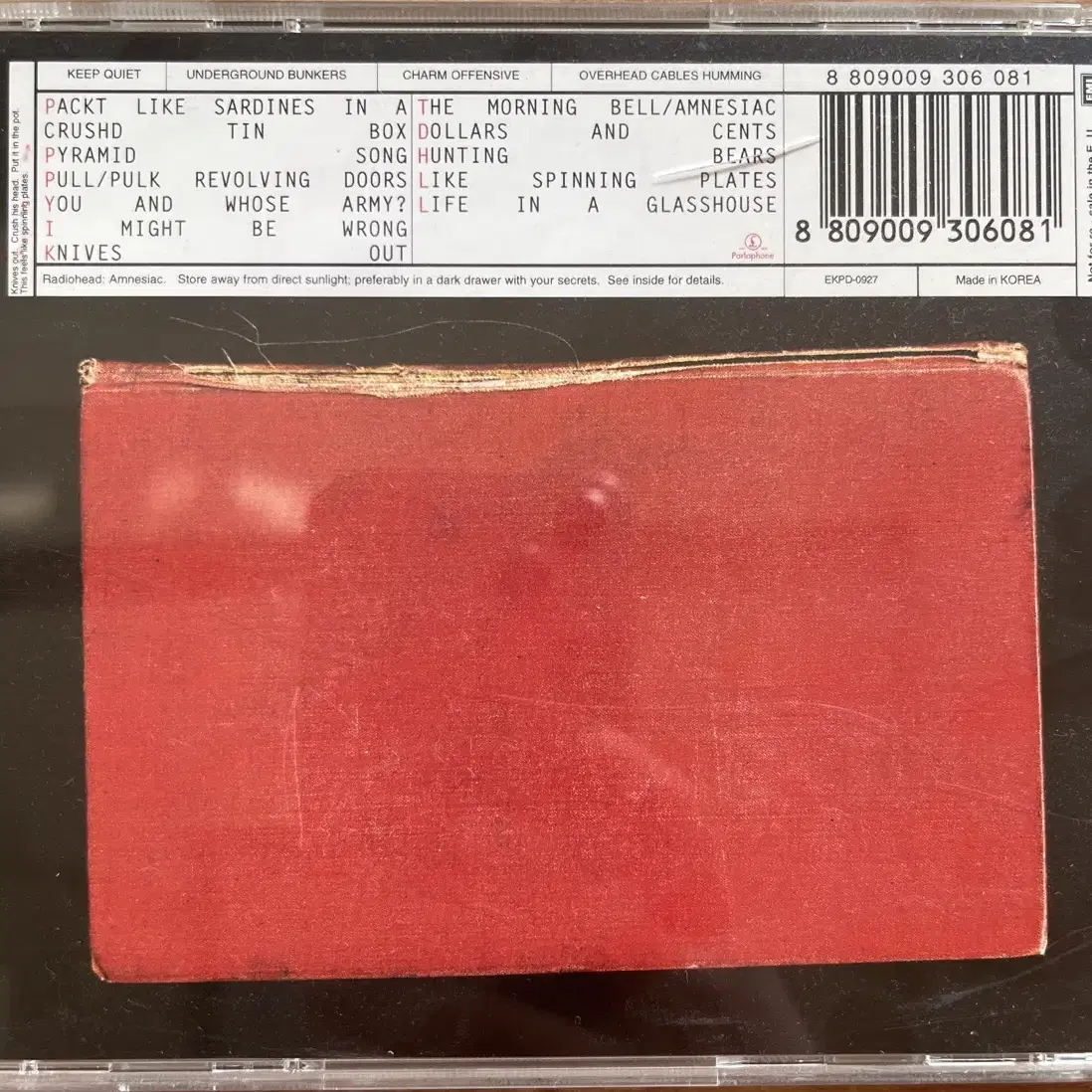 [CD] Radiohead(라디오헤드)-Amnesiac 정규5집