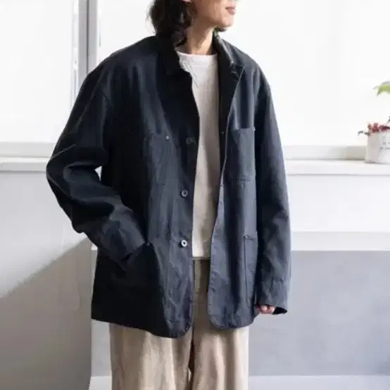 피그벨 24FW Duck Cloth Chore Jacket(3)