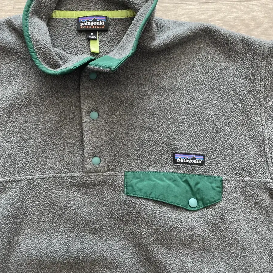 [m] 파타고니아 신칠라 그레이 그린 rare patagonia 빈티지