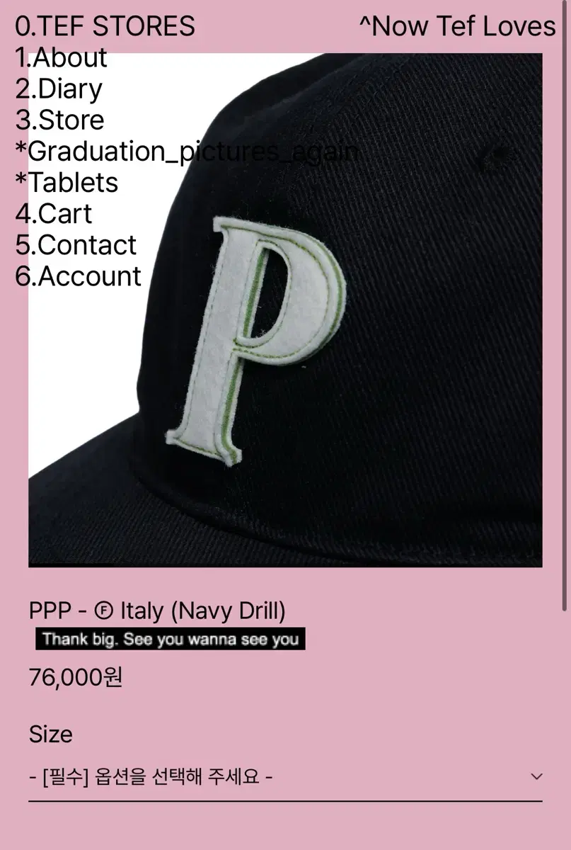 [L] 테프스토어즈 Italy (Navy Drill) 판매합니다