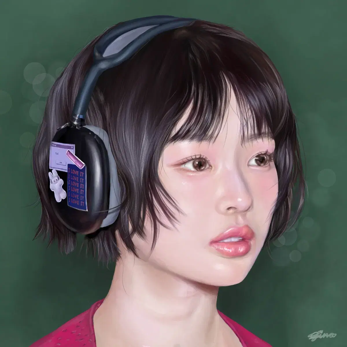 인물화 커미션 그림 초상화 프로크리에이트 그림 그려드려요