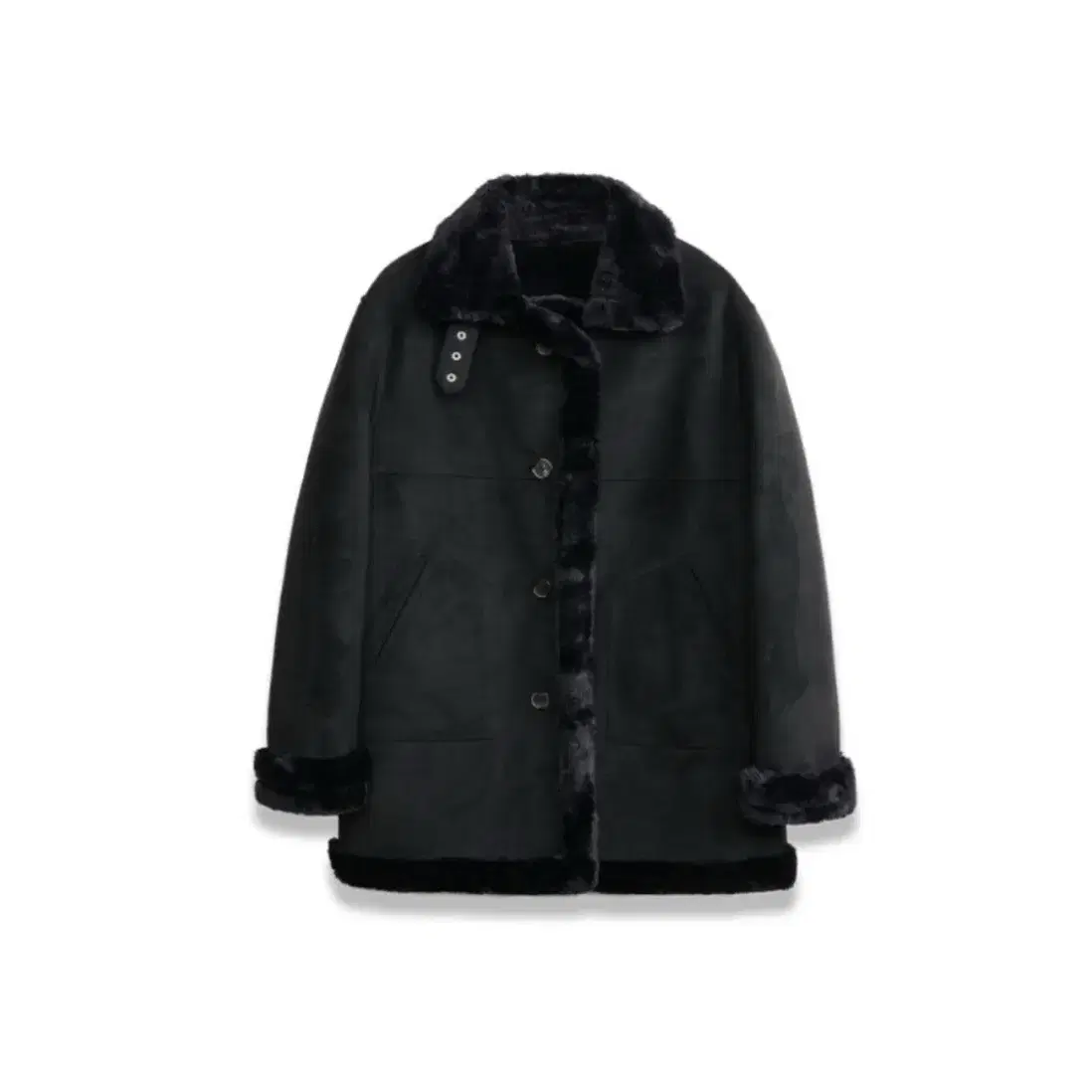 도프셉 무스탕 블랙Classic Mustang Coat in Black