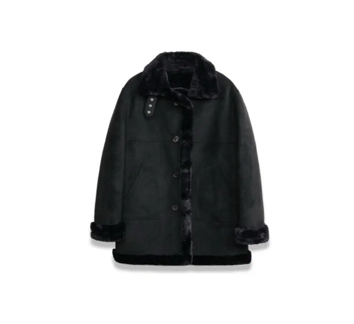 도프셉 무스탕 블랙Classic Mustang Coat in Black