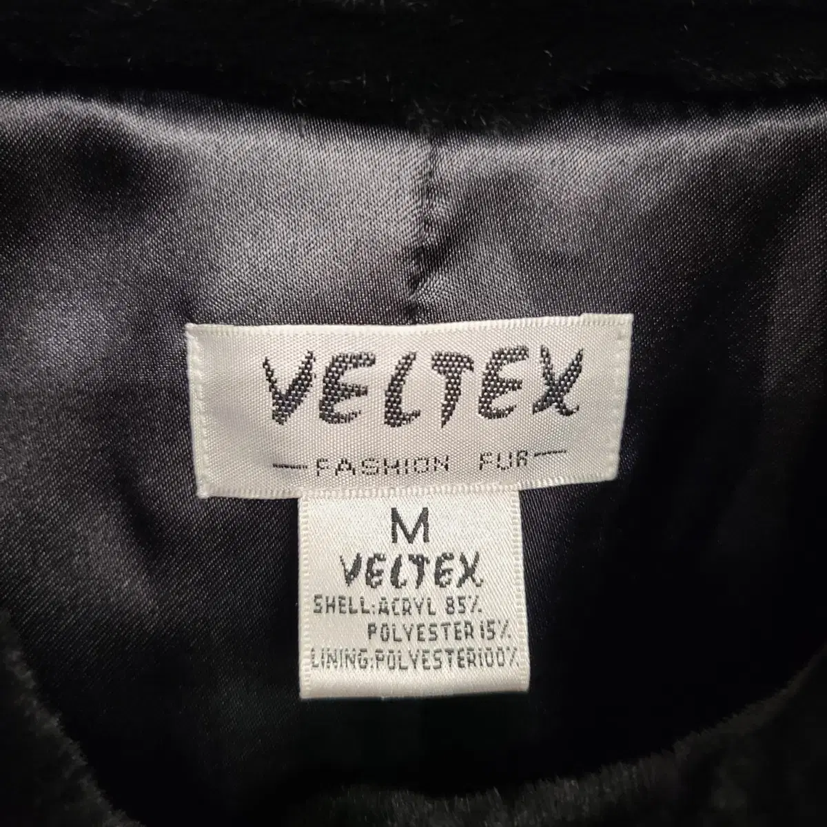 [여성66 size] VELTEX 인조퍼 모피 코트