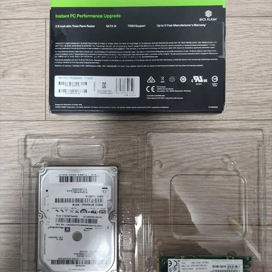 Notebook용 SSD 240GB+HDD 512GB