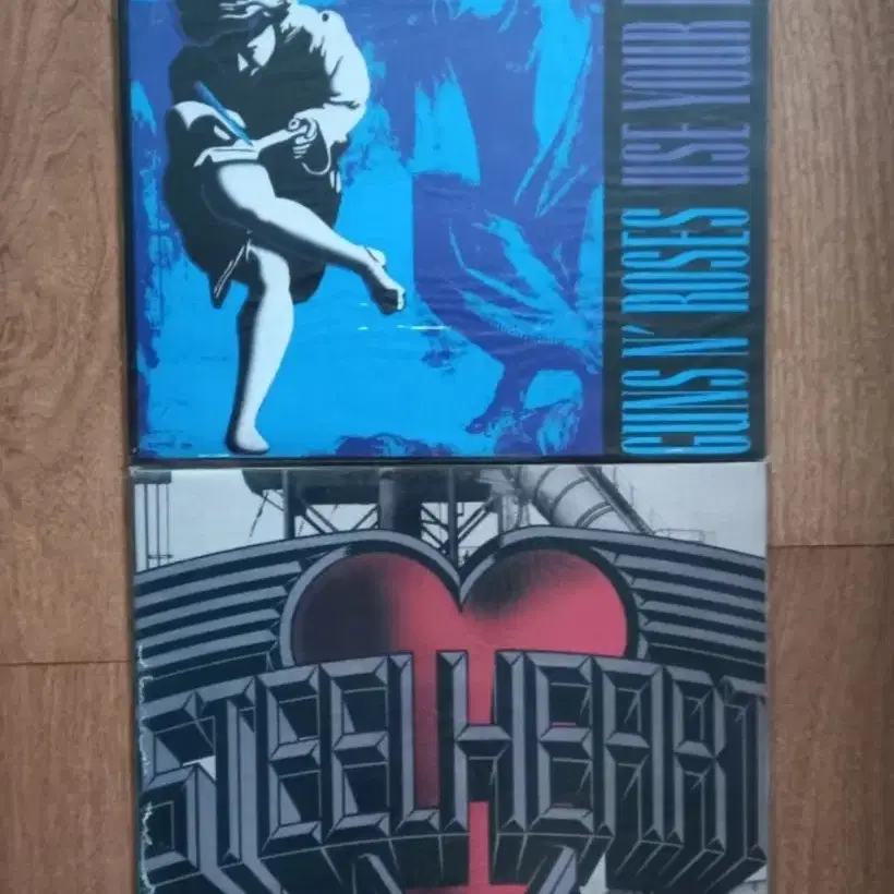 guns n roses lp steelheart 미개봉 준라이센스 엘피