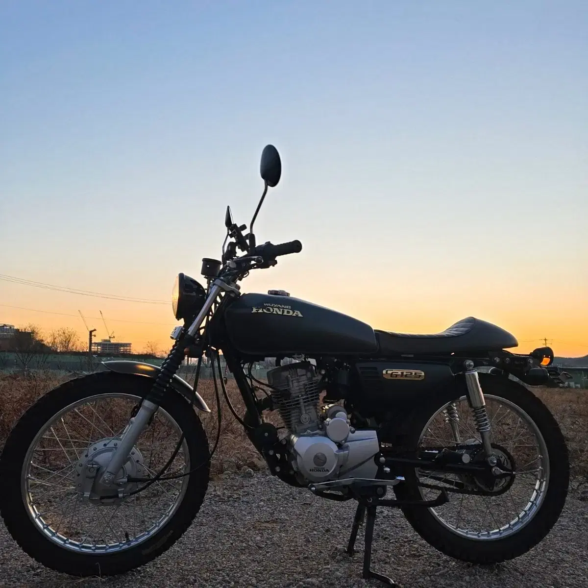 Honda CG125 카페 레이서 풀 커스텀 캠핑여행용 오토바이