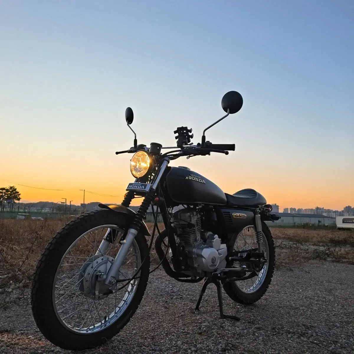 Honda CG125 카페 레이서 풀 커스텀 캠핑여행용 오토바이