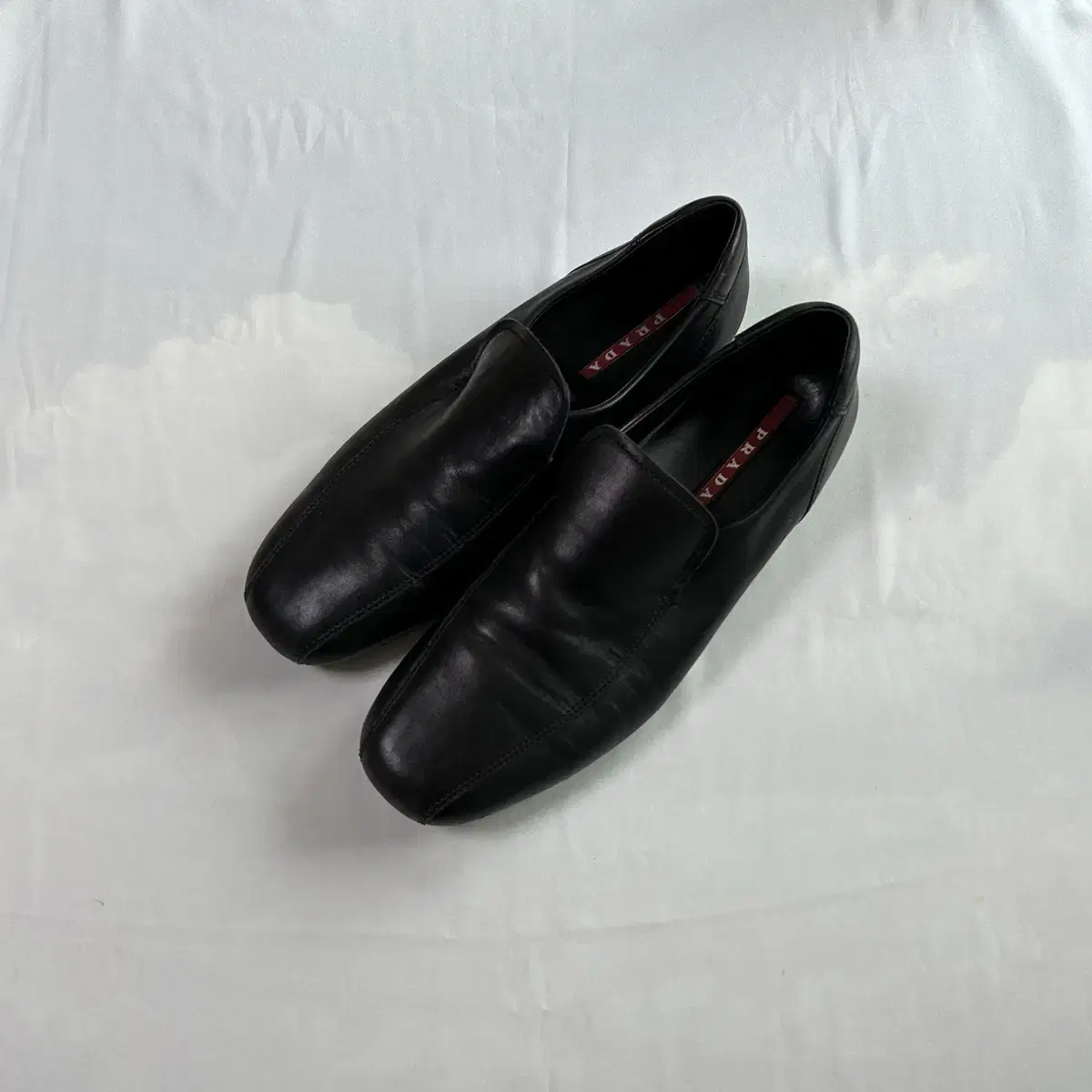 Prada leather sports loafers