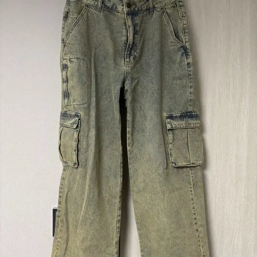 스컬프터 Acid Cargo Jogger Pants Vintage Gre